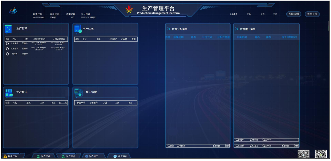 管理驾驶舱示例